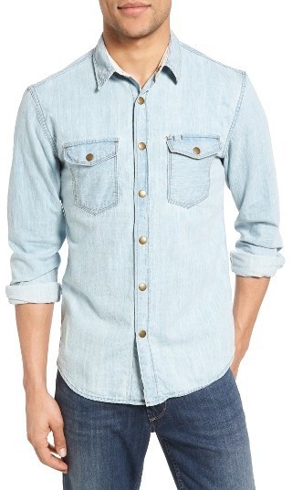 Billy Reid Selvedge Denim Shirt, $225 | Nordstrom | Lookastic