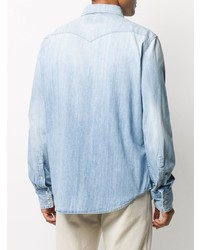 Eleventy Stonewashed Buttoned Shirt