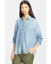 The Great The Big Oversized Chambray Shirt