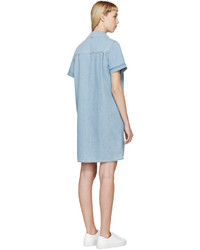 Kenzo Blue Denim Shirt Dress