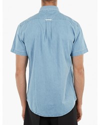 Acne Studios Blue Isherwood Short Sleeved Shirt