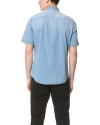 Calvin Klein Jeans Medium Wash Denim Short Sleeve Shirt