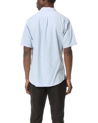 Shades of Grey by Micah Cohen Short Sleeve Zip Front Shirt