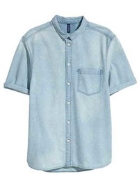 H&M Short Sleeved Denim Shirt
