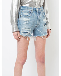 Moussy Vintage Distressed Denim Shorts