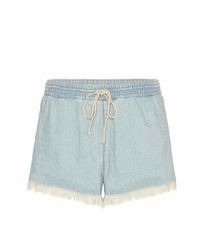 Chloé Frayed Denim Shorts