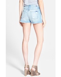 7 For All Mankind High Rise Denim Shorts