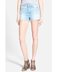 7 For All Mankind High Rise Denim Shorts