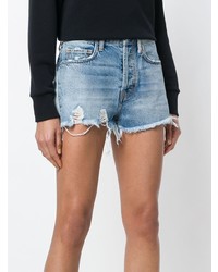 Current/Elliott High Waisted Distressed Shorts