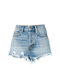 Current/Elliott High Waisted Distressed Shorts