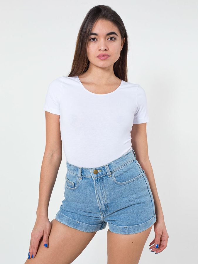 american apparel denim shorts