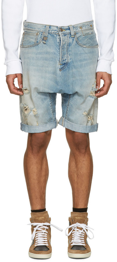 r13 denim shorts