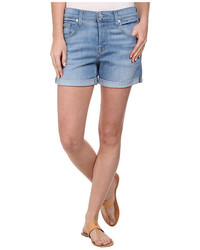 7 For All Mankind Relaxed Shorts In Weekend Denim Light