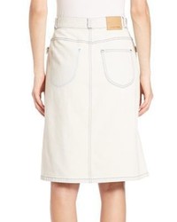 See by Chloe Braided Pocket Denim Skirt