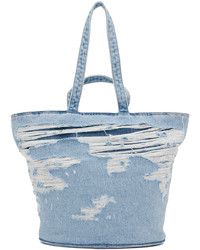 Light Blue Denim Tote Bag
