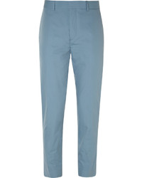 Acne Studios Blue Aron Slim Fit Cotton Suit Trousers
