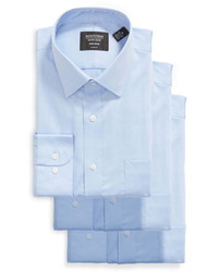 Nordstrom Men's Shop 3 Pack Classic Fit Non Iron Dress Shirts