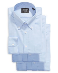 Nordstrom Men's Shop 3 Pack Classic Fit Non Iron Dress Shirts