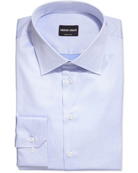Giorgio Armani Basic Woven Dress Shirt Light Blue