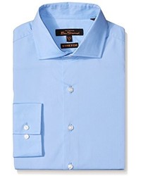 Ben Sherman Solid Stretch Spread Collar Dress Shirt
