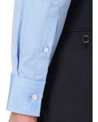Hugo Boss Birdseye Pattern Slim Fit Cotton Shirt