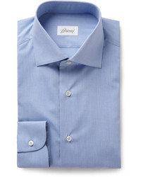 Brioni Blue Cotton Shirt