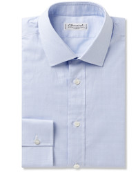 Charvet Blue Gingham Checked Cotton Shirt