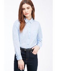 Forever 21 Boxy Button Down Shirt