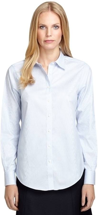 Brooks Brothers Classic Fit Non Iron Stripe Dress Shirt | Where to buy ...