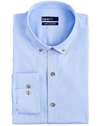 Bar III Carnaby Collection Slim Fit Light Blue Oxford Dress Shirt