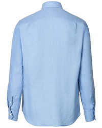 Vilebrequin Classic Linen Shirt In Sky Blue