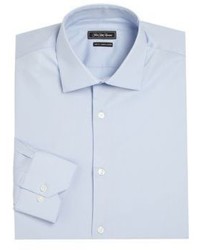 Saks Fifth Avenue Collection Trim Fit Dress Shirt Cotton Shirt
