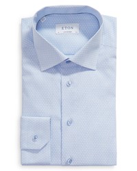 Eton Contemporary Fit Dobby Dress Shirt In Lightpastel Blue At Nordstrom