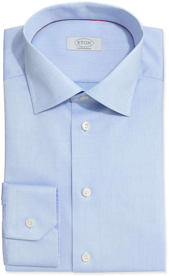 Eton Contemporary Fit Twill Dress Shirt, $250 | Neiman Marcus | Lookastic