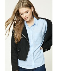 Forever 21 Cotton Button Front Shirt