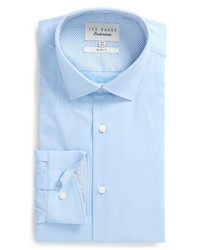 Ted Baker London Endurance Bookers Slim Fit Solid Dress Shirt In Blue At Nordstrom