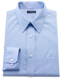 croft & barrow Fitted Solid Easy Care Point Collar Dress Shirt