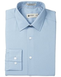 Haggar Tonal Stripe Point Collar Regular Fit Long Sleeve Dress Shirt