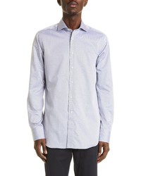 Canali Impeccabile Dress Shirt In Dark Blue At Nordstrom
