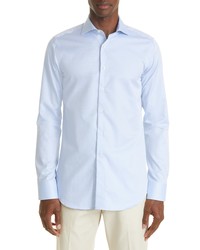 Canali Impeccabile Dress Shirt In Light Blue At Nordstrom