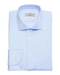 Canali Impeccabile Non Iron Regular Fit Dress Shirt In Blue At Nordstrom