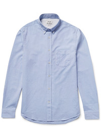 Acne Studios Isherwood Slim Fit Button Down Collar Cotton Oxford Shirt