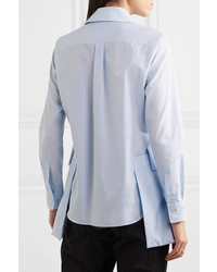 Comme Des Garcons Comme Des Garcons Layered Striped Cotton Poplin Shirt
