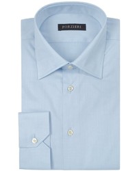 Forzieri Light Blue Cotton Dress Shirt