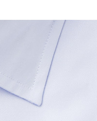 Etro Light Blue Slim Fit Cotton Oxford Shirt