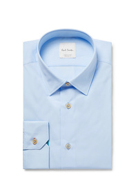 Paul Smith Light Blue Slim Fit Cotton Poplin Shirt