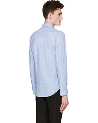 Pierre Balmain Light Blue Small Check Shirt