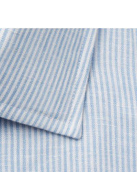 Emma Willis Light Blue Striped Linen Shirt