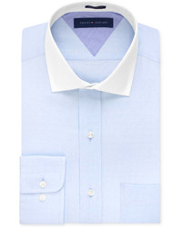 Tommy Hilfiger Light Blue Textured Solid Dress Shirt