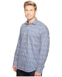 Bugatchi Long Sleeve Classic Fit Point Collar Shirt Long Sleeve Button Up